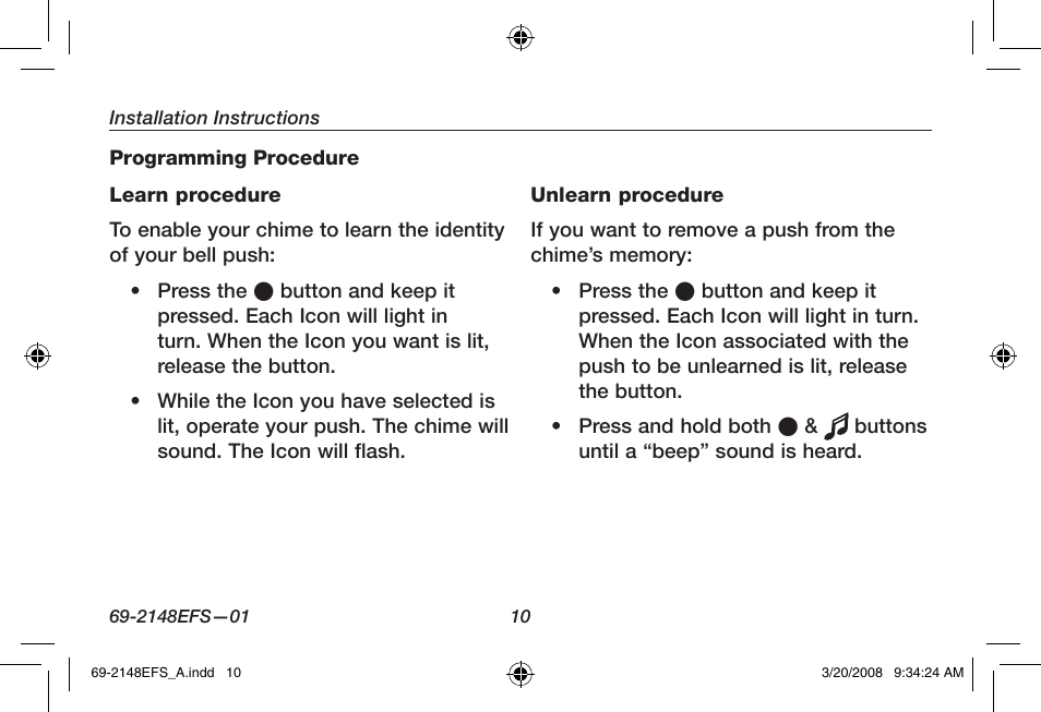 Honeywell RCWL330A User Manual | Page 12 / 60