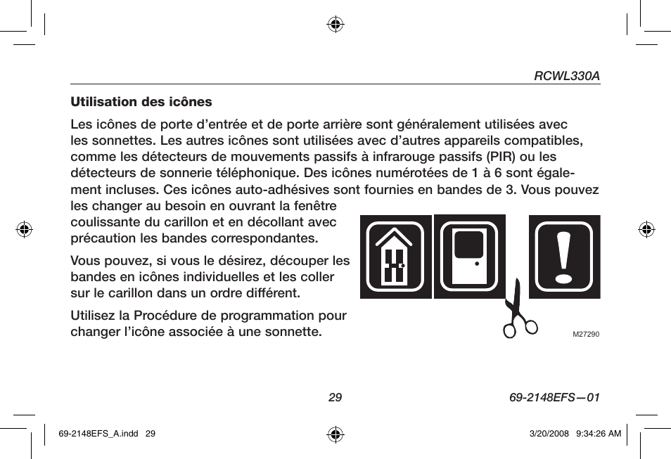 Honeywell RCWL330A User Manual | Page 31 / 60
