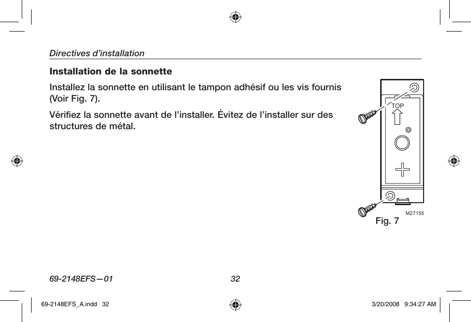 Honeywell RCWL330A User Manual | Page 34 / 60