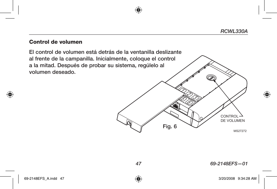 Honeywell RCWL330A User Manual | Page 49 / 60