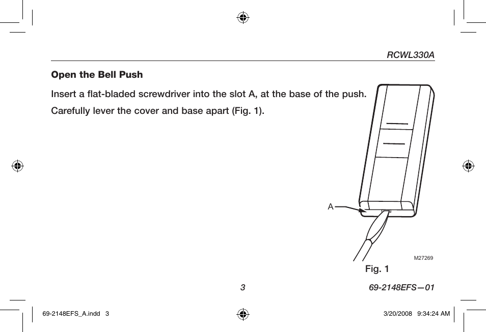 Honeywell RCWL330A User Manual | Page 5 / 60