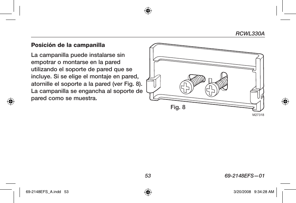 Honeywell RCWL330A User Manual | Page 55 / 60