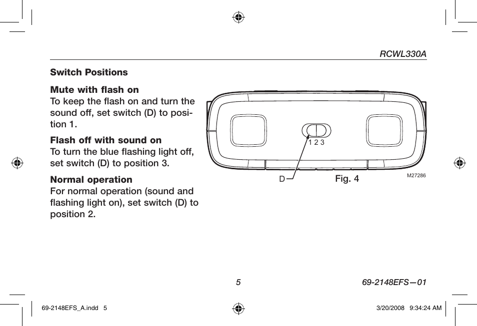 Honeywell RCWL330A User Manual | Page 7 / 60