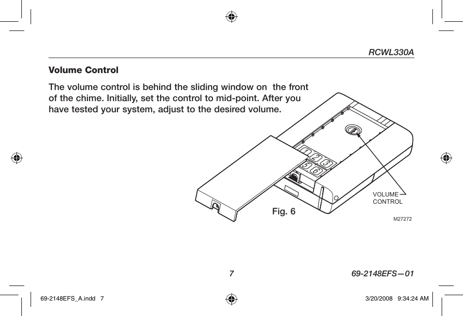 Honeywell RCWL330A User Manual | Page 9 / 60