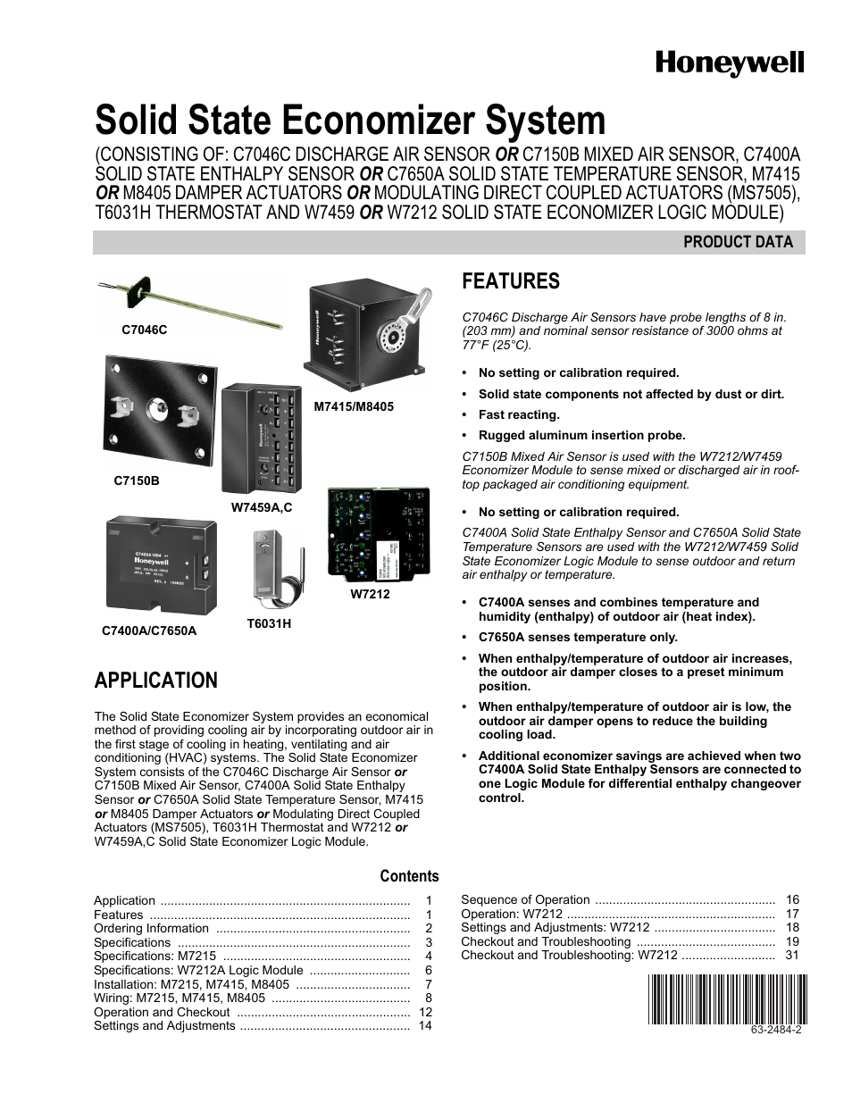 Honeywell M8405 User Manual | 32 pages