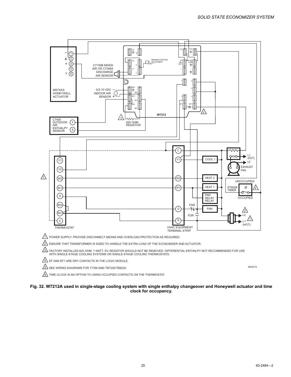 Solid state economizer system | Honeywell M8405 User Manual | Page 25 / 32