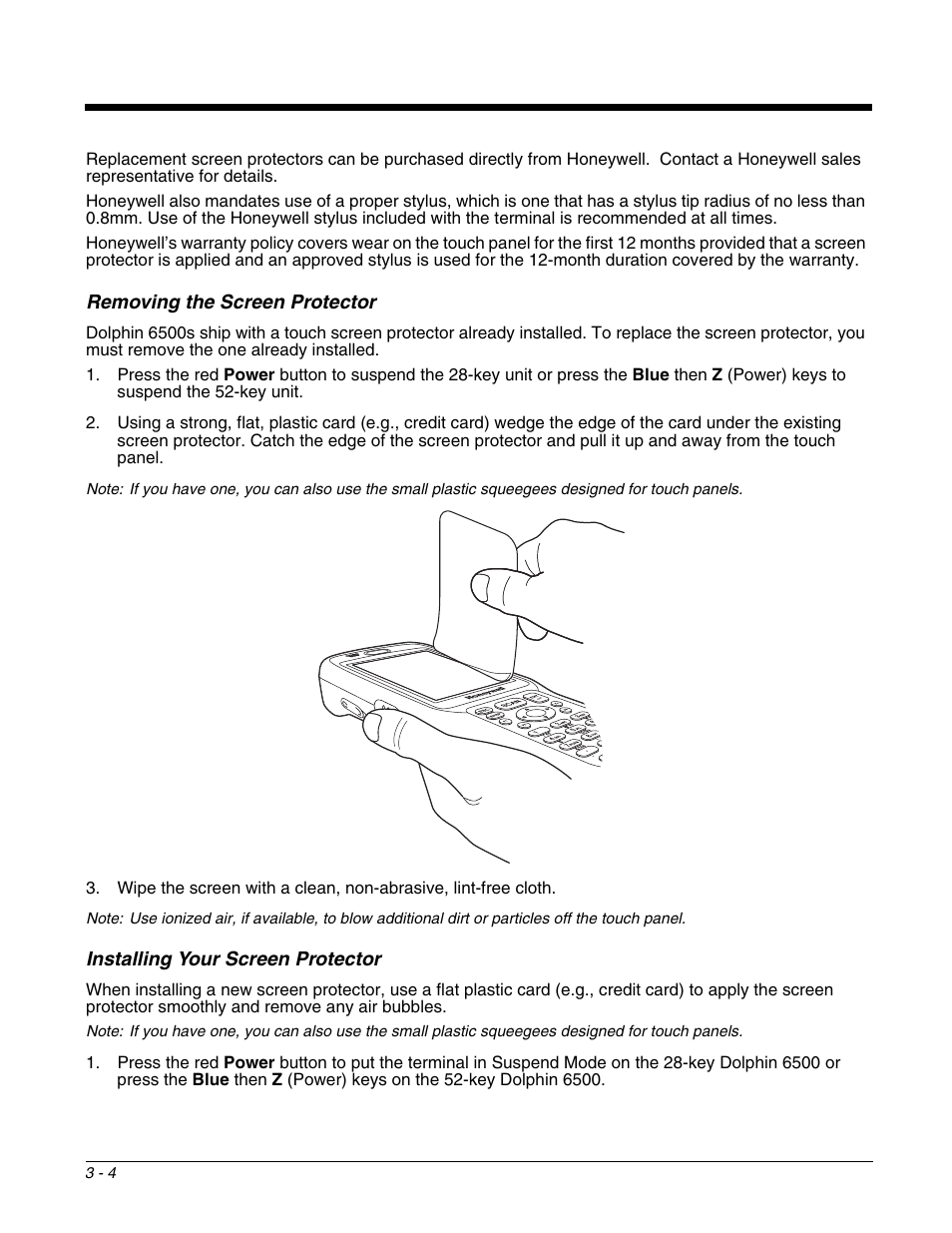 Honeywell DOLPHIN 6500 User Manual | Page 20 / 76