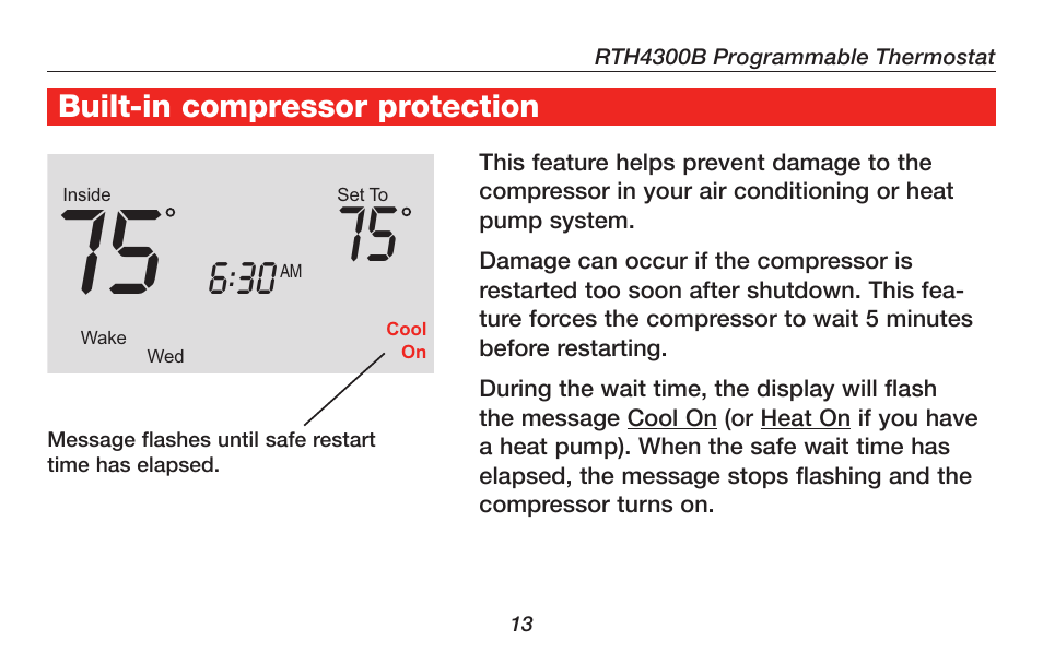 Honeywell RTH4300B User Manual | Page 15 / 64