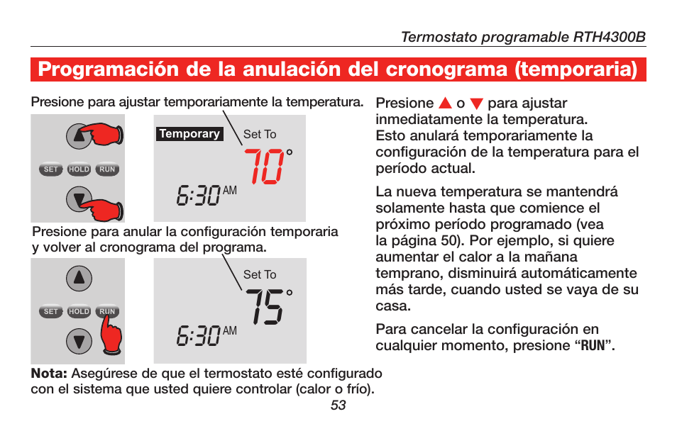 Honeywell RTH4300B User Manual | Page 55 / 64