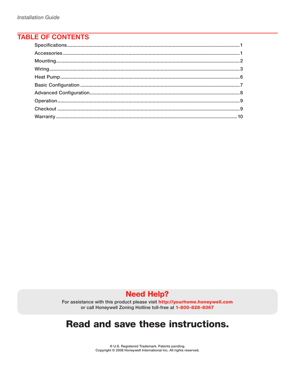 Honeywell TRUEZONE HZ322 User Manual | Page 2 / 12