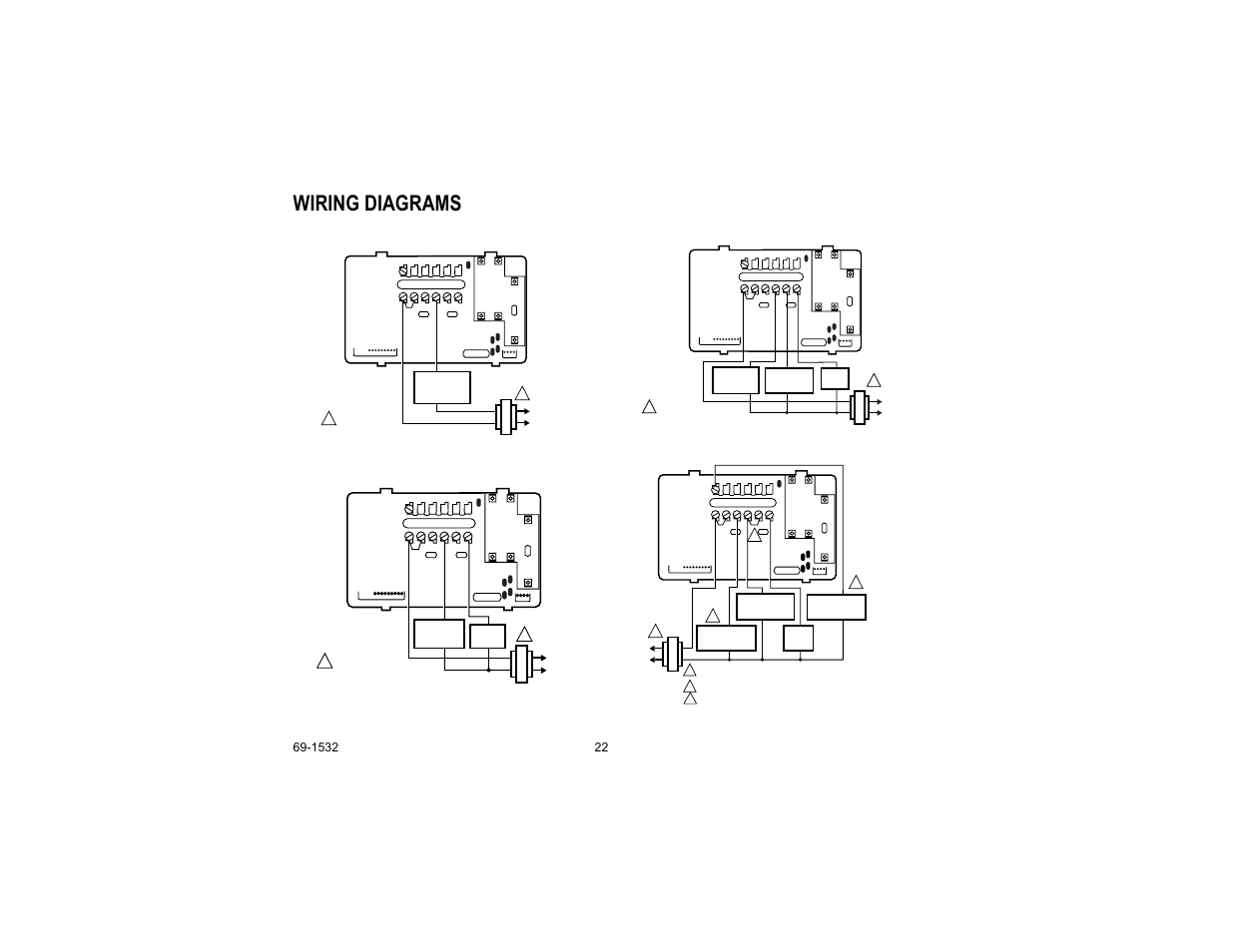 Wiring diagrams | Honeywell CT8602 User Manual | Page 22 / 24