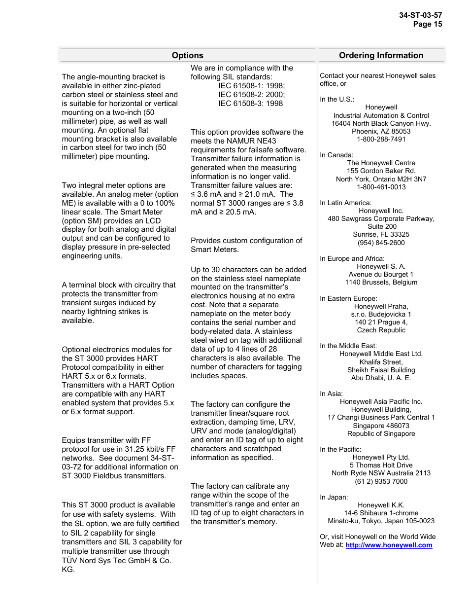 Indicator configuration | Honeywell ST 3000 SMART TRANSMITTER STR93D User Manual | Page 15 / 32