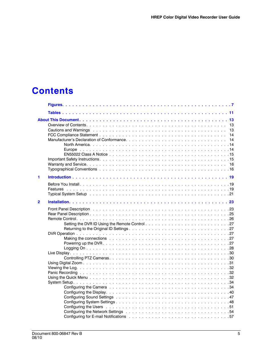 Honeywell HREP4 User Manual | Page 5 / 104