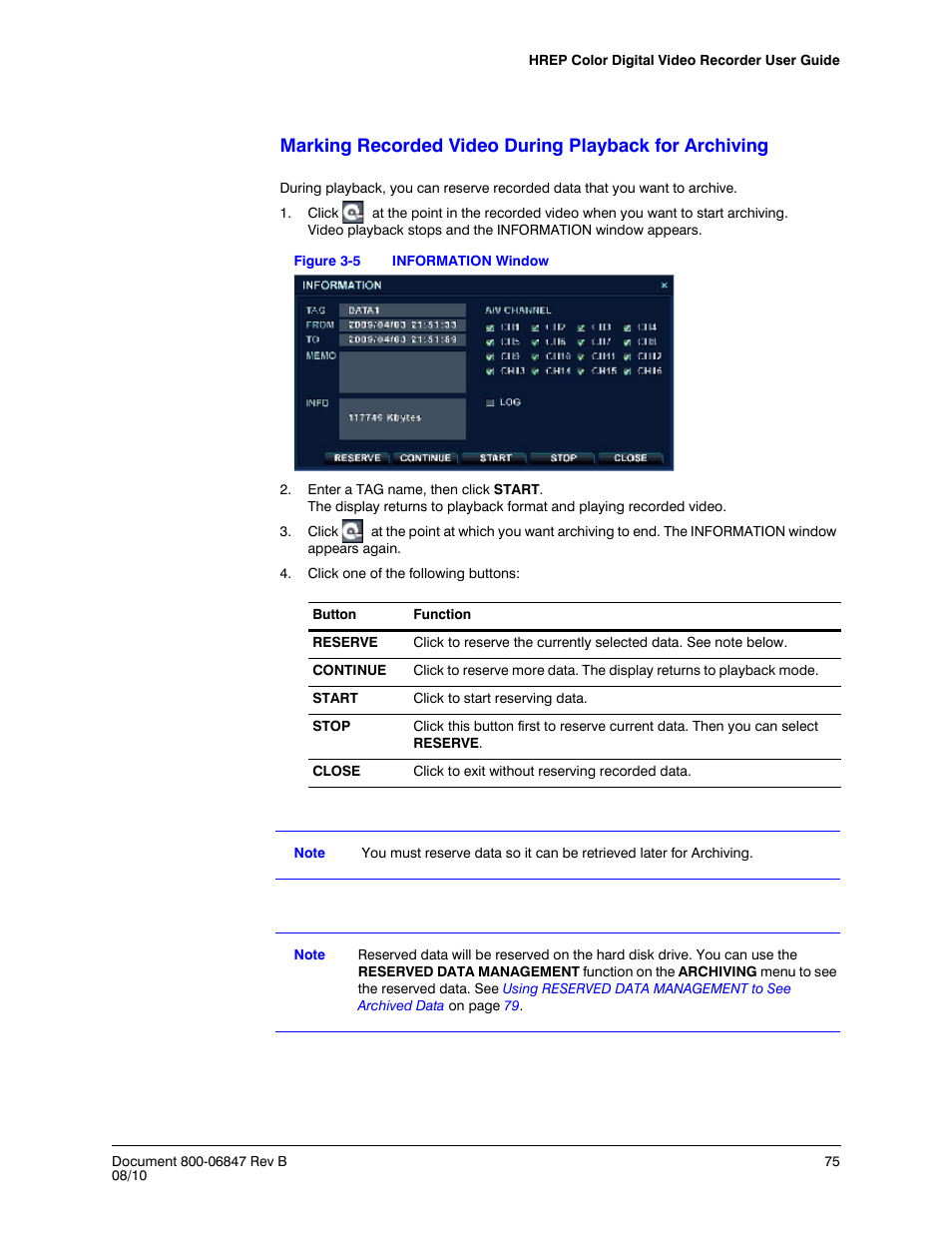 Figure 3-5, Information window | Honeywell HREP4 User Manual | Page 75 / 104