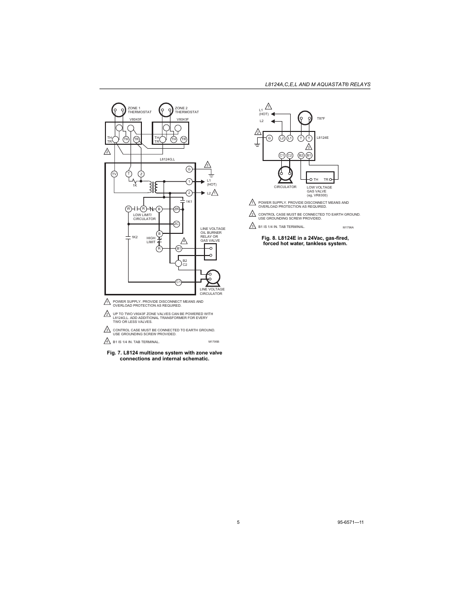 Honeywell AQUASTAT L8124E User Manual | Page 5 / 8