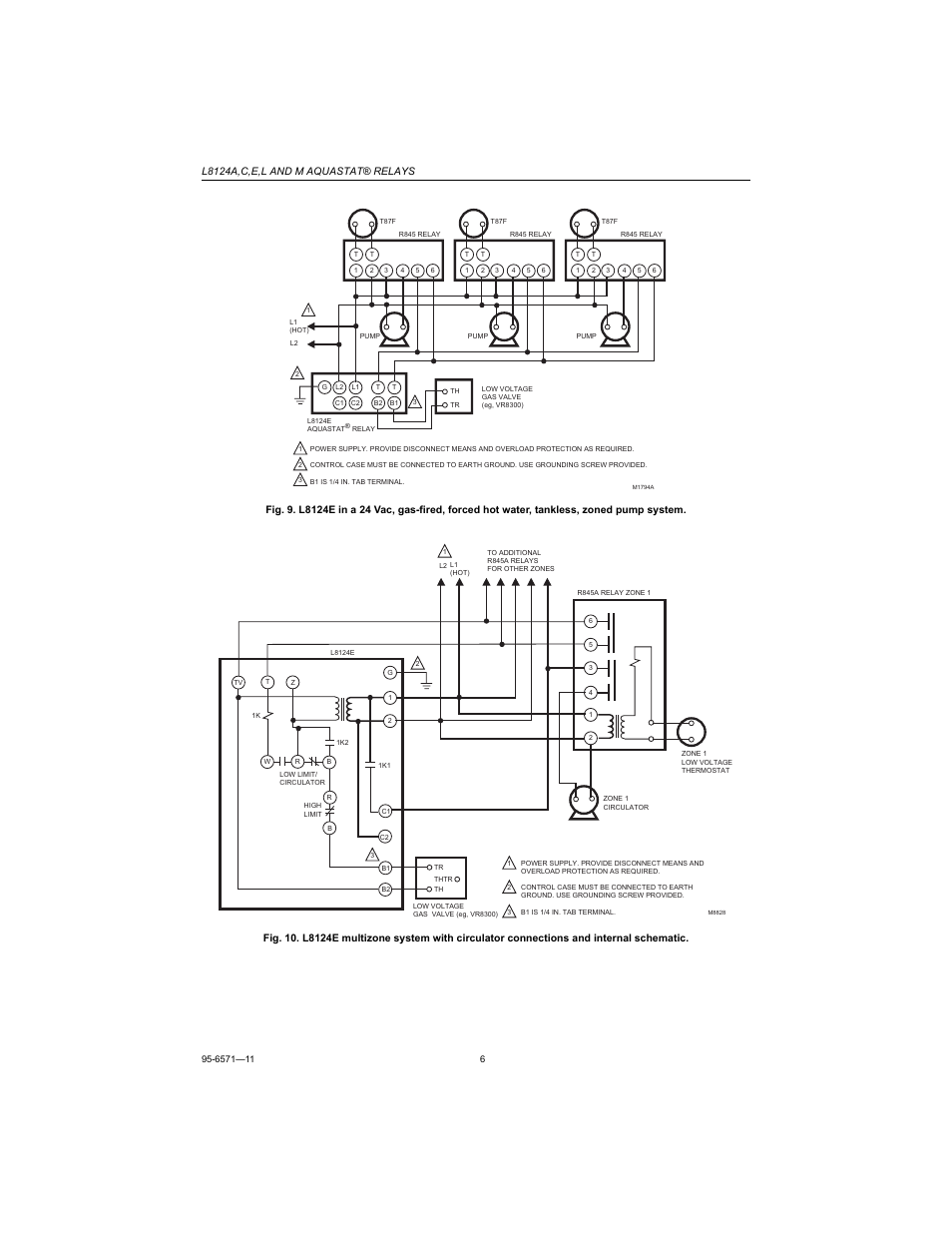 Honeywell AQUASTAT L8124E User Manual | Page 6 / 8