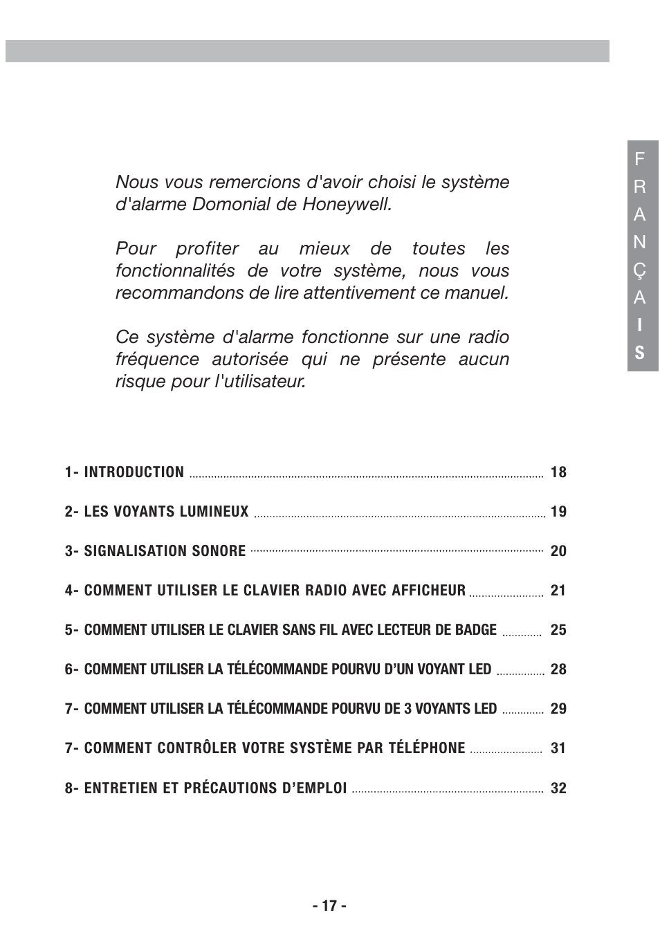 Honeywell EKZ008200B User Manual | Page 18 / 97