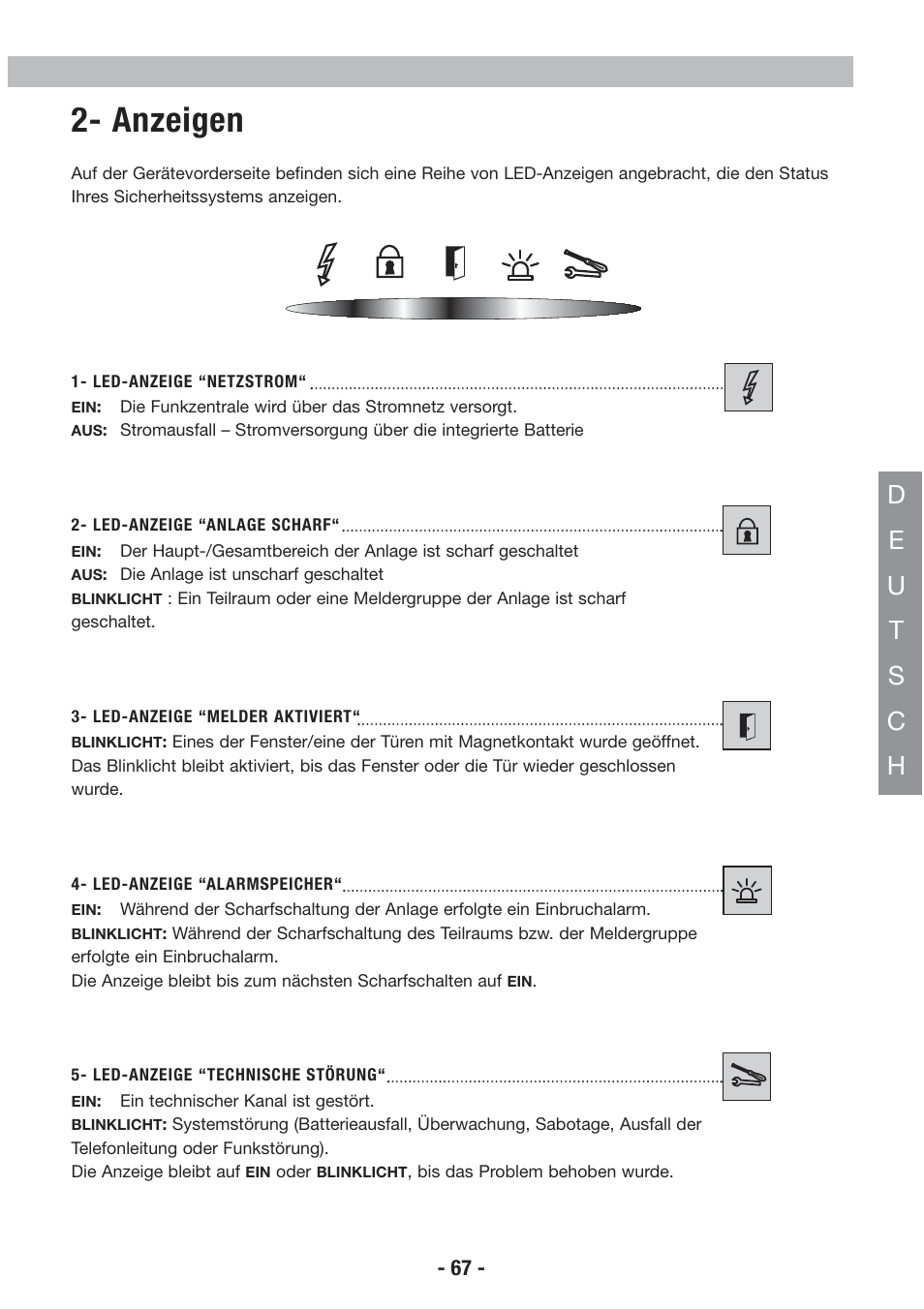 Anzeigen | Honeywell EKZ008200B User Manual | Page 68 / 97