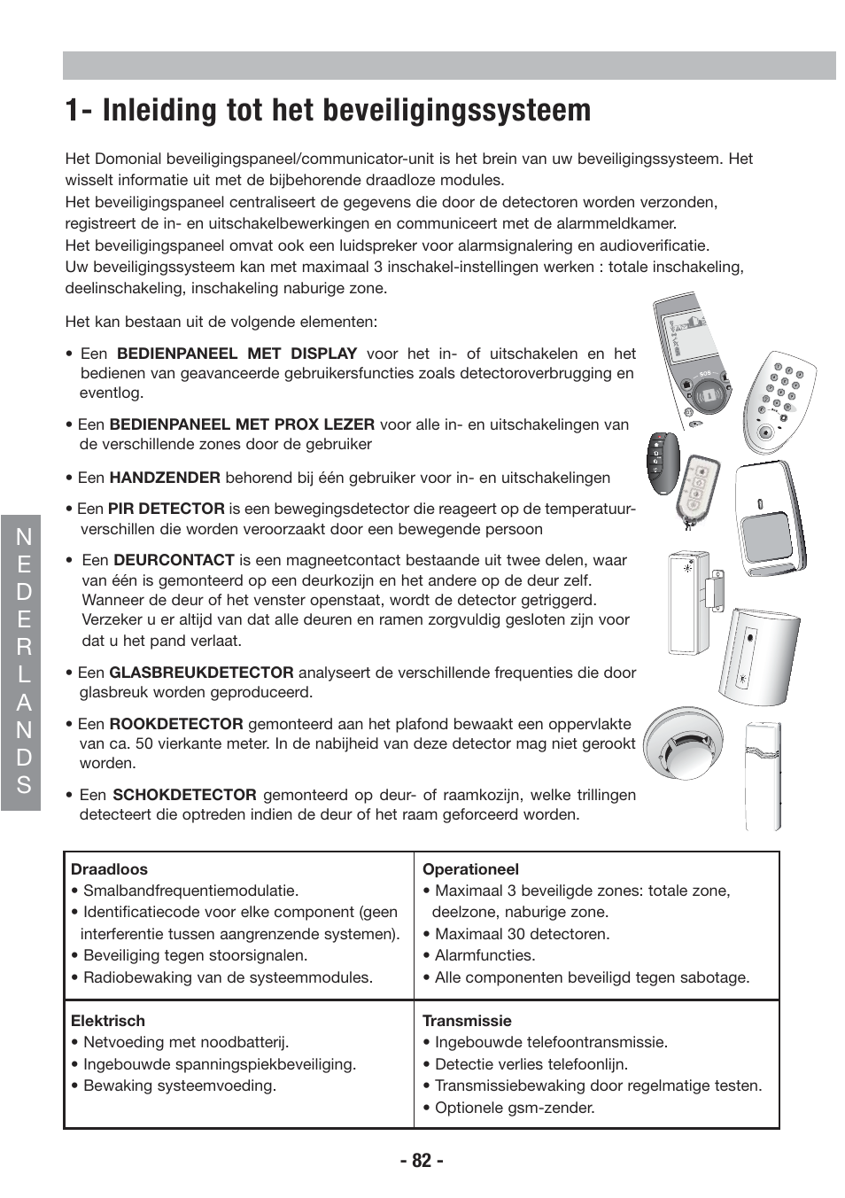 Inleiding tot het beveiligingssysteem | Honeywell EKZ008200B User Manual | Page 83 / 97