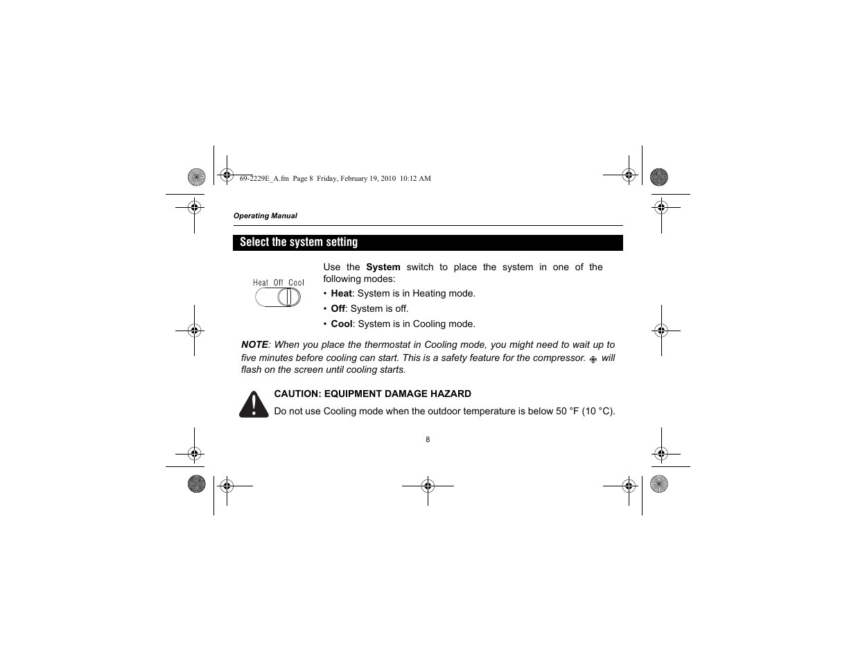 Honeywell RTH2310 User Manual | Page 10 / 44