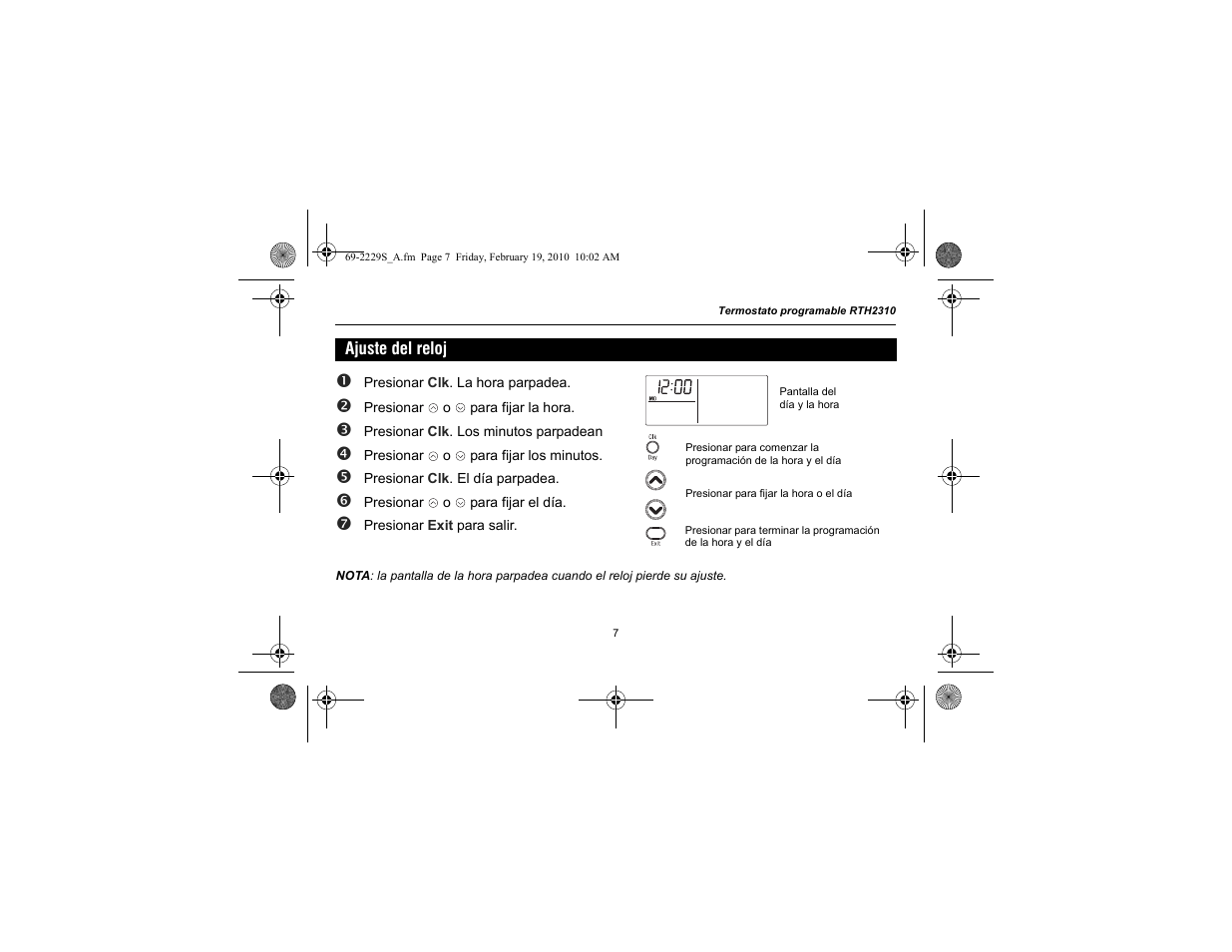 Honeywell RTH2310 User Manual | Page 31 / 44