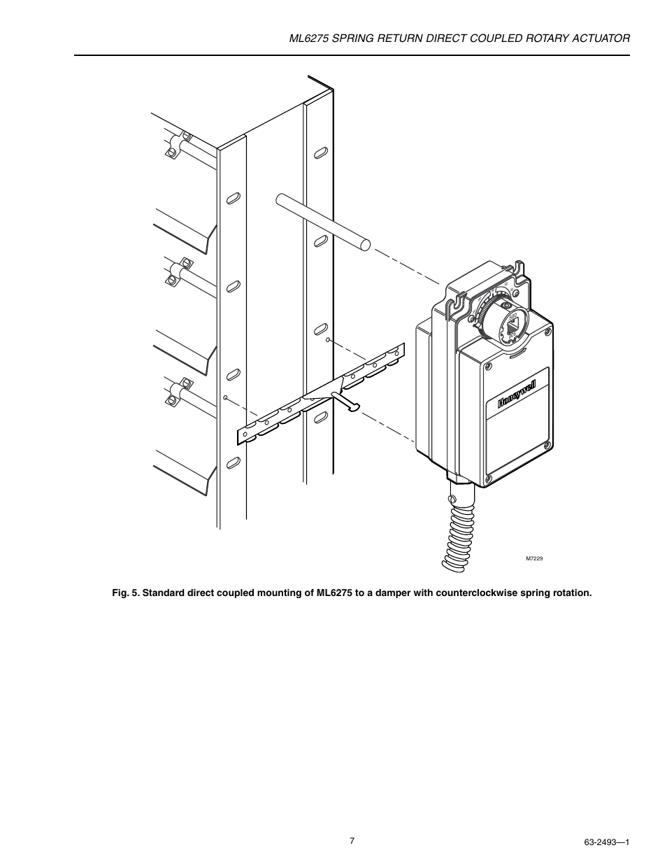 Honeywell SPRING RETURN ML6275 User Manual | Page 7 / 12