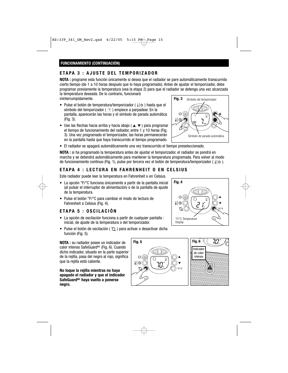 Honeywell HZ-341 User Manual | Page 15 / 19