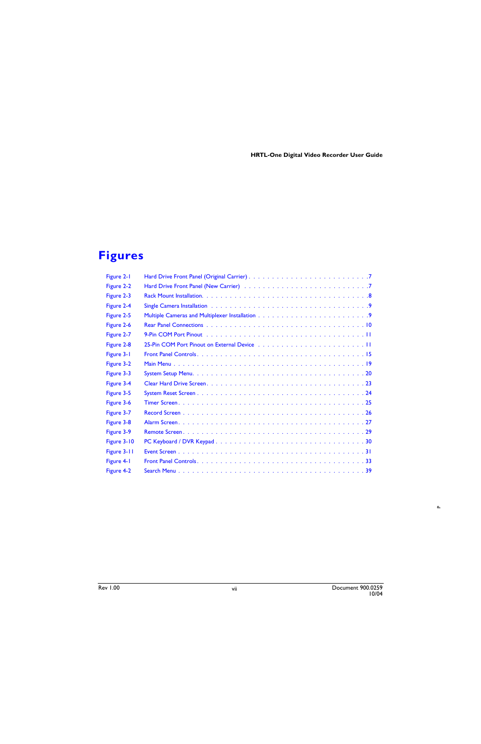 Figures | Honeywell HRTL-One User Manual | Page 6 / 62