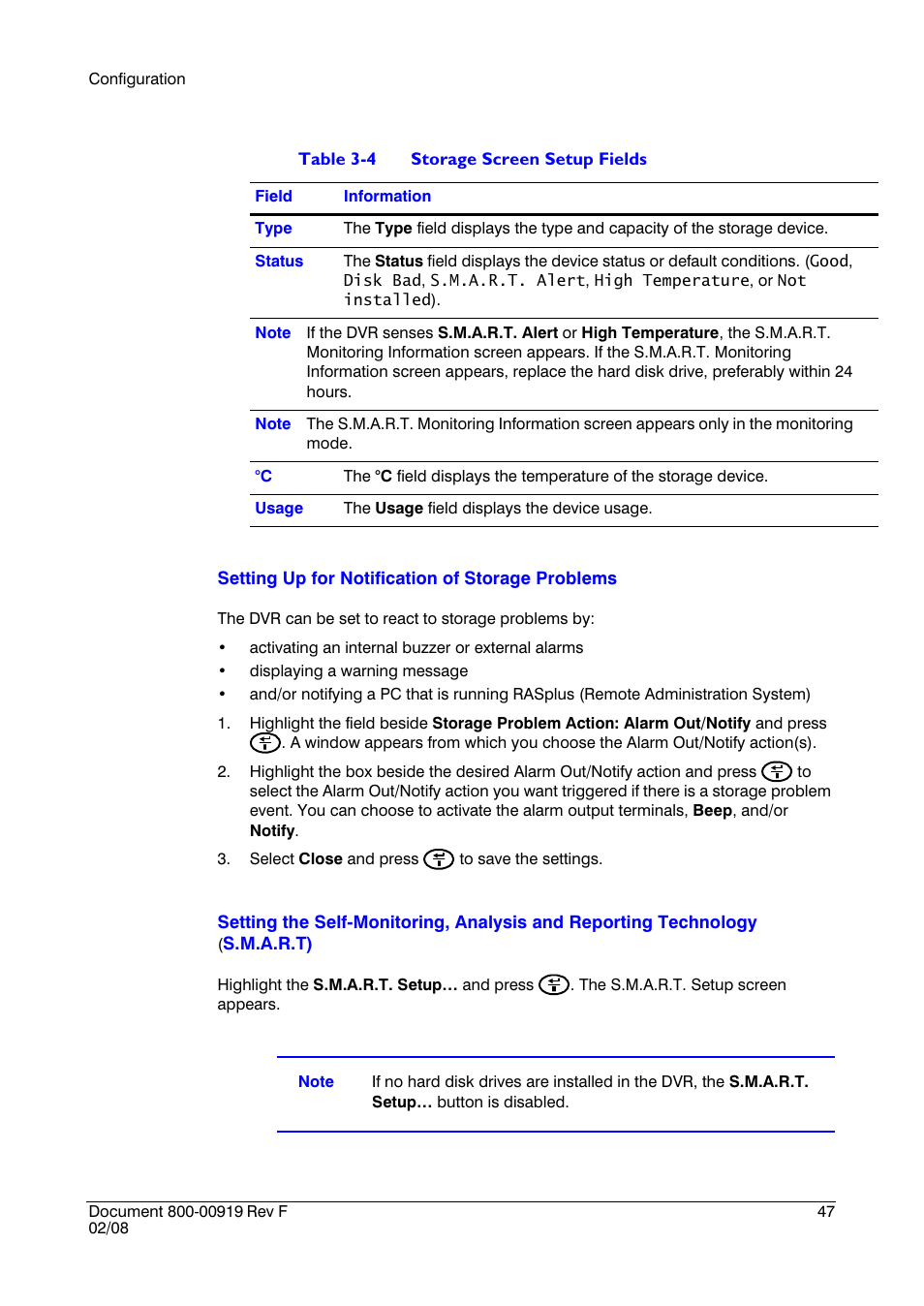 Honeywell HRSD4 User Manual | Page 47 / 136