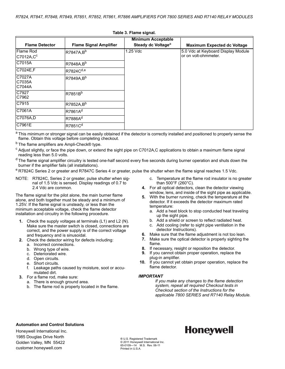 Honeywell R7824 User Manual | Page 8 / 8