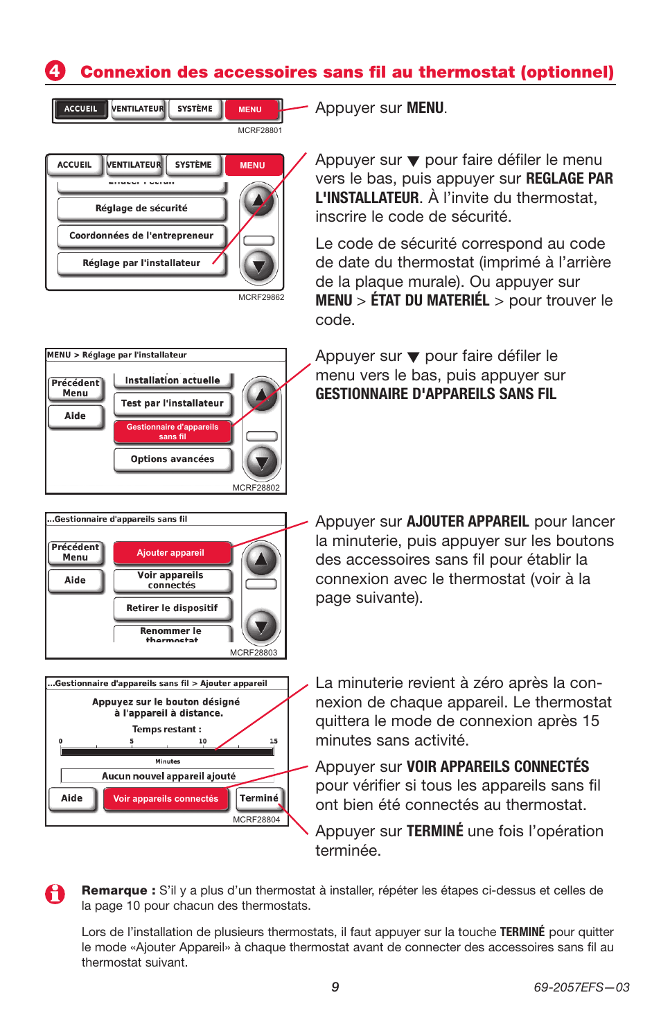 Honeywell PRESTIGE THX9000 User Manual | Page 25 / 52