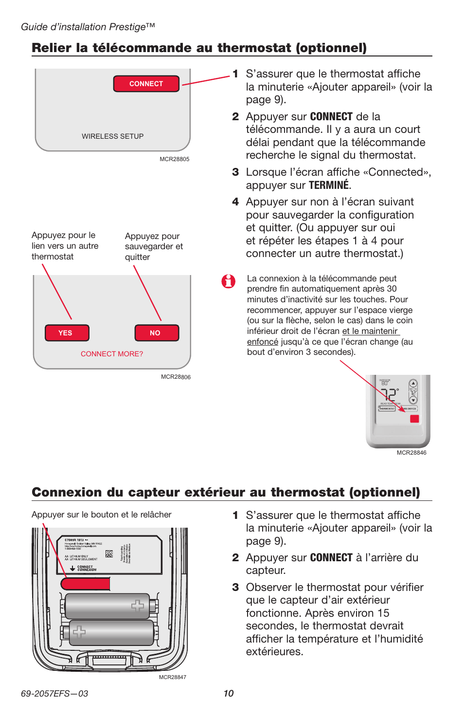 Honeywell PRESTIGE THX9000 User Manual | Page 26 / 52