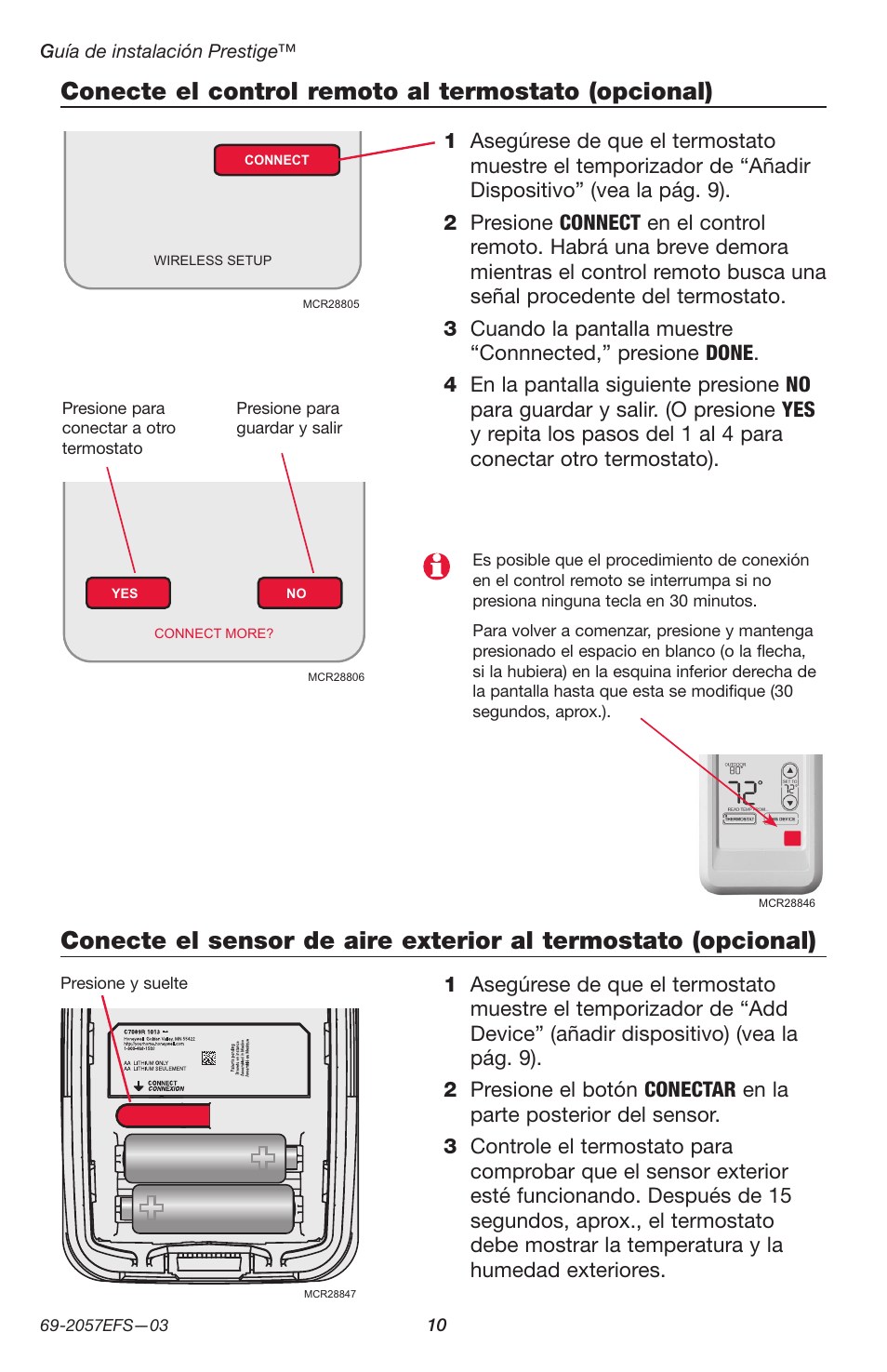 Honeywell PRESTIGE THX9000 User Manual | Page 42 / 52