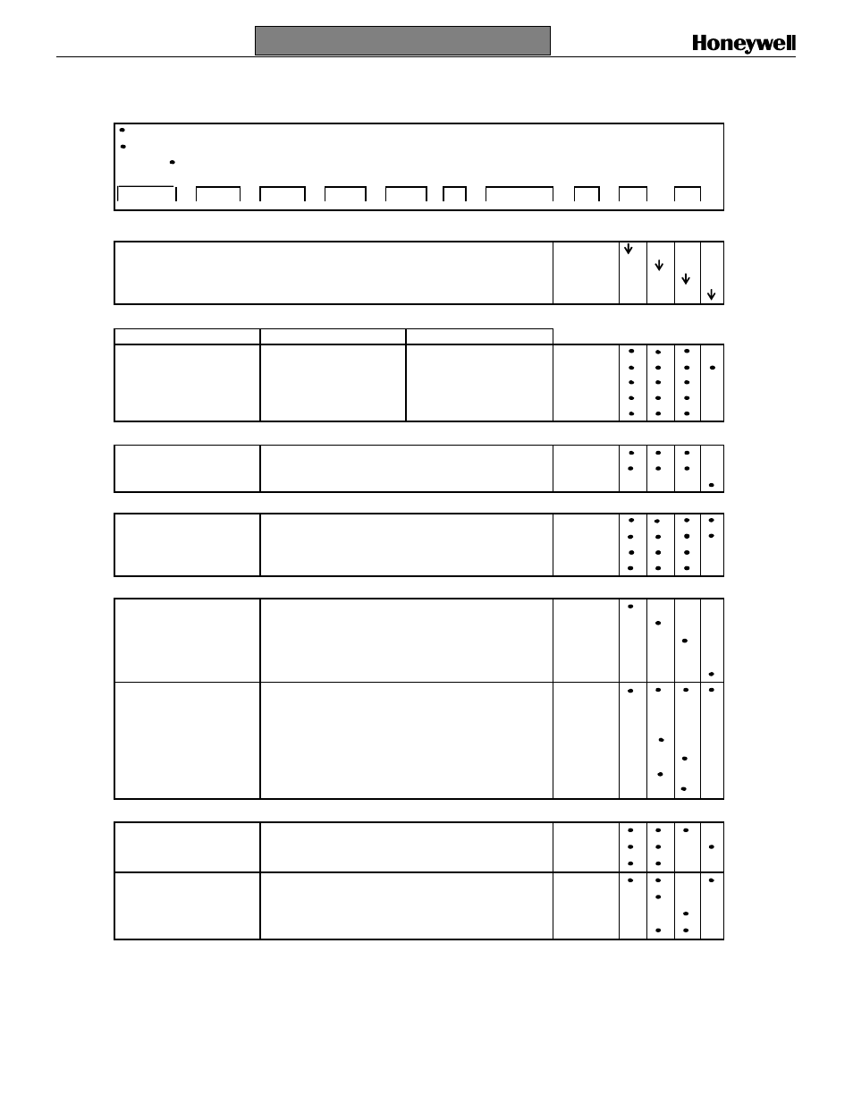 Model selection guide | Honeywell s HercuLine 2000 User Manual | Page 9 / 10
