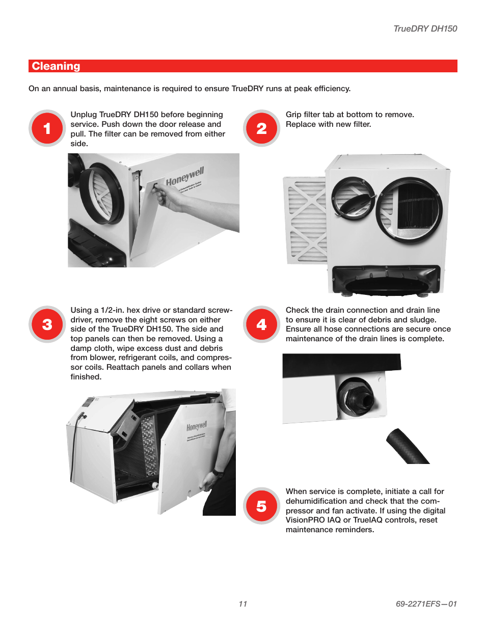 Honeywell TRUEDRY DH150 User Manual | Page 13 / 60