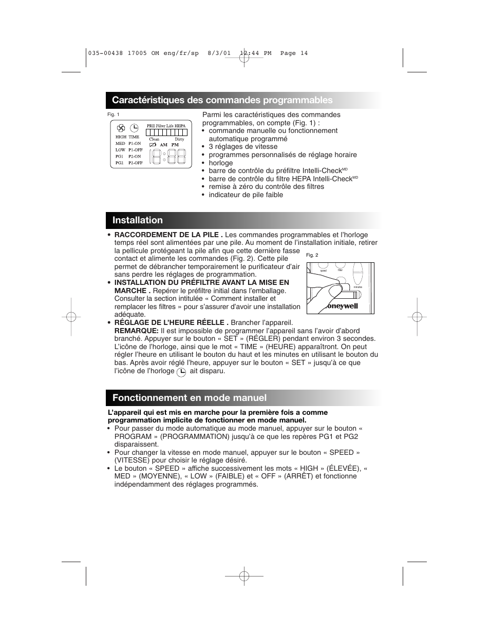 Installation | Honeywell 17005 User Manual | Page 15 / 32