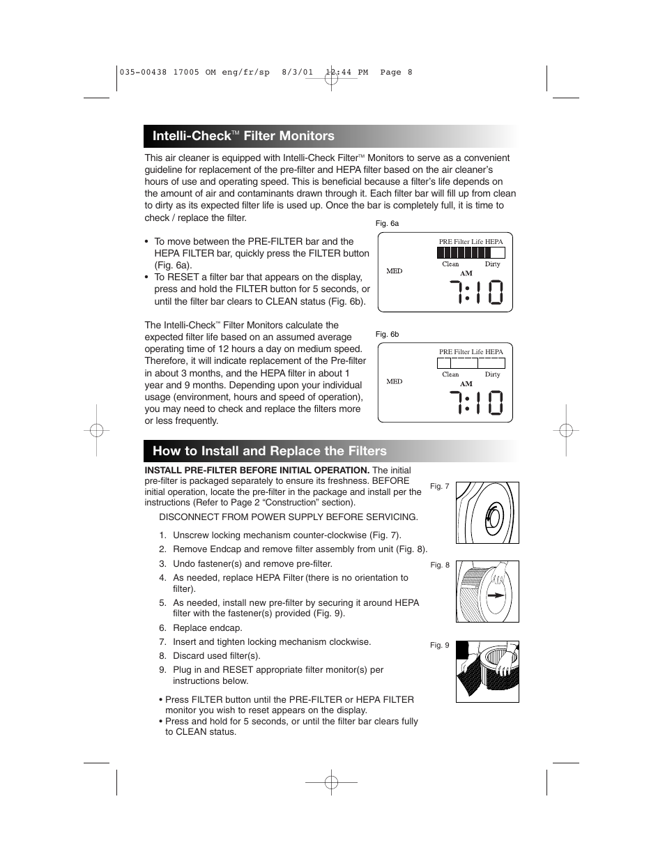 Intelli-check | Honeywell 17005 User Manual | Page 9 / 32