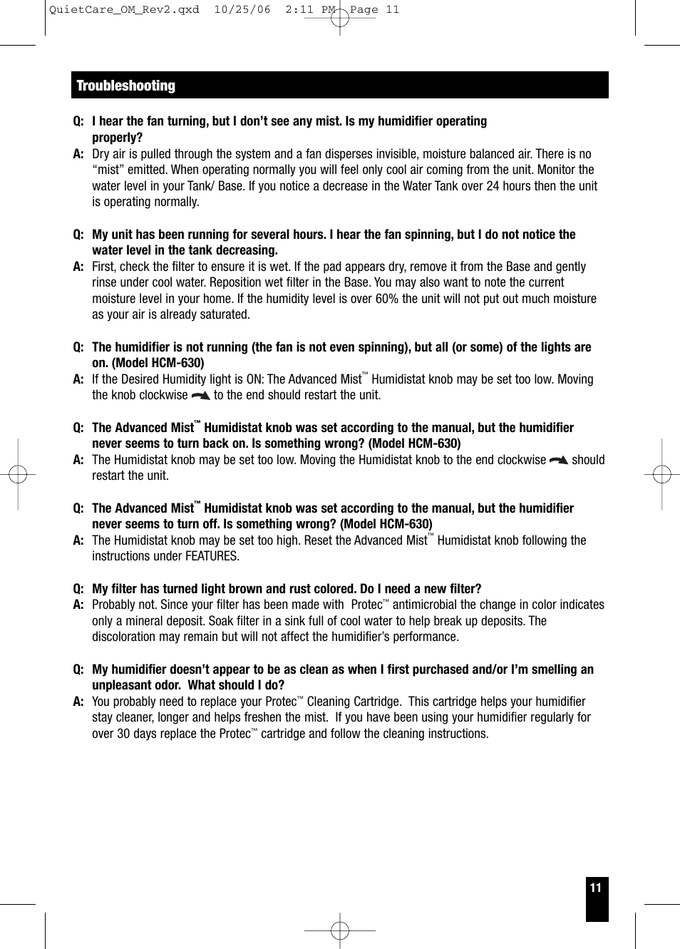 Honeywell HCM-630 Series User Manual | Page 11 / 36