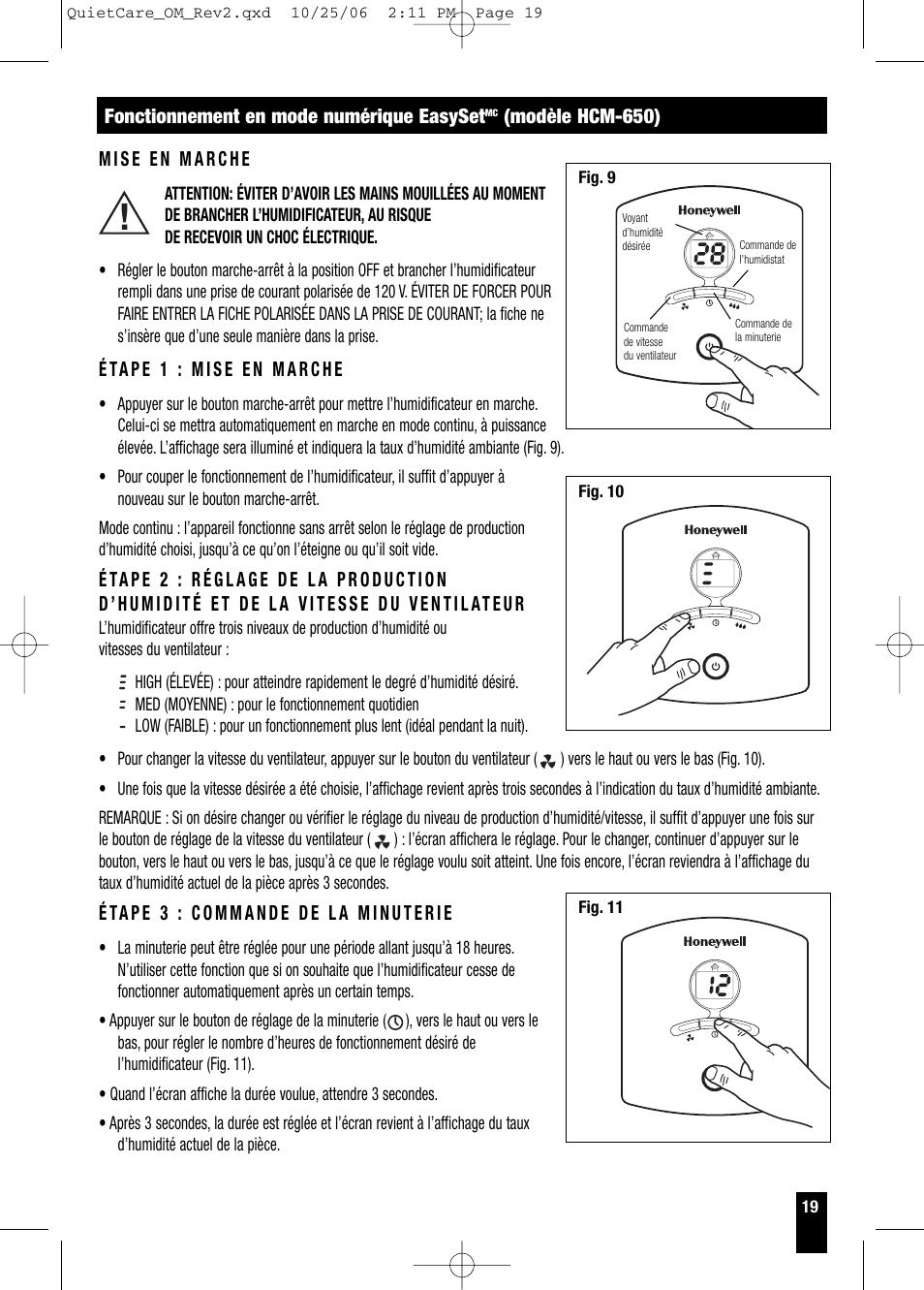 Honeywell HCM-630 Series User Manual | Page 19 / 36