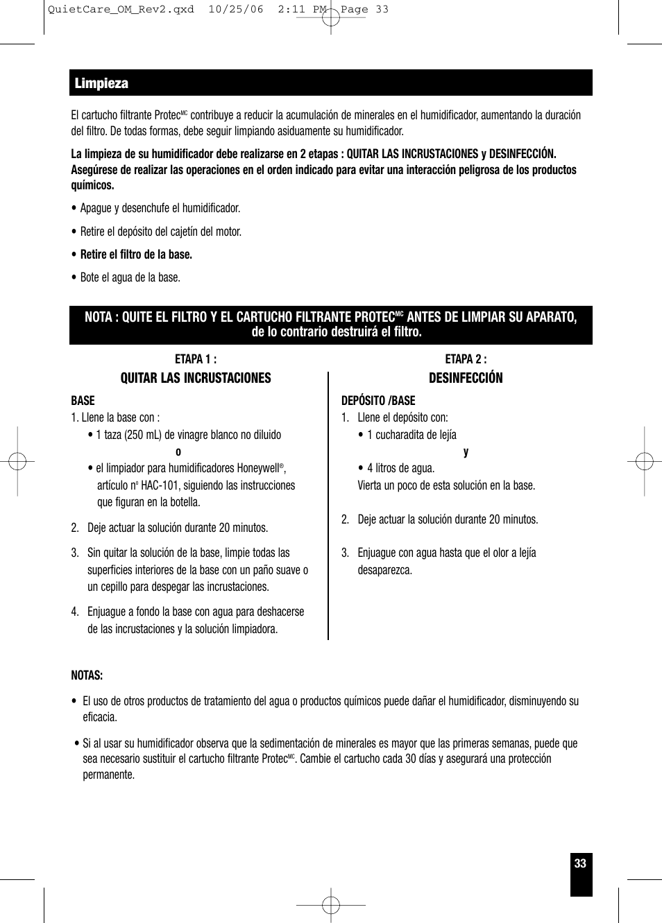 Honeywell HCM-630 Series User Manual | Page 33 / 36