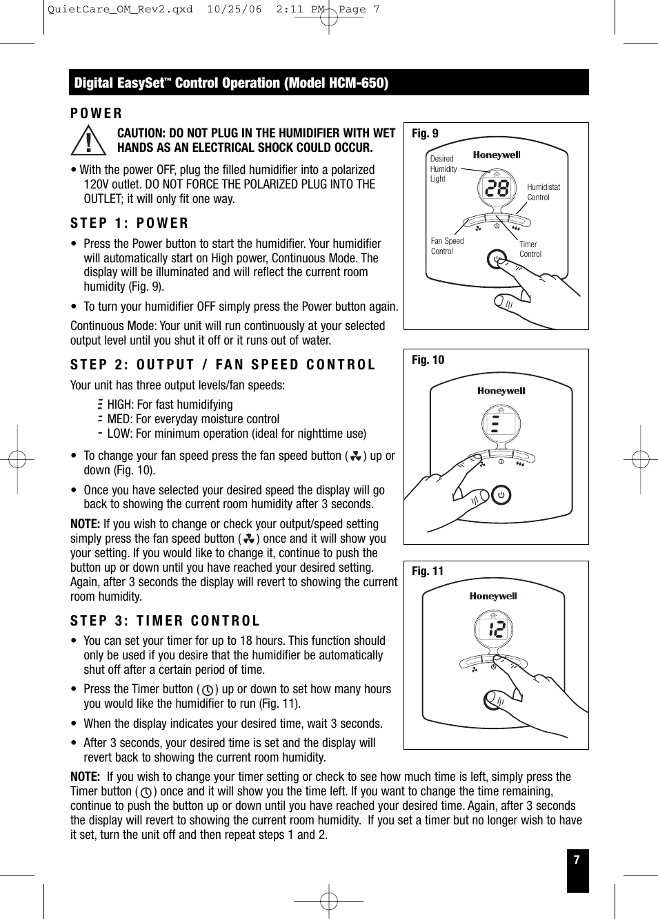 Honeywell HCM-630 Series User Manual | Page 7 / 36