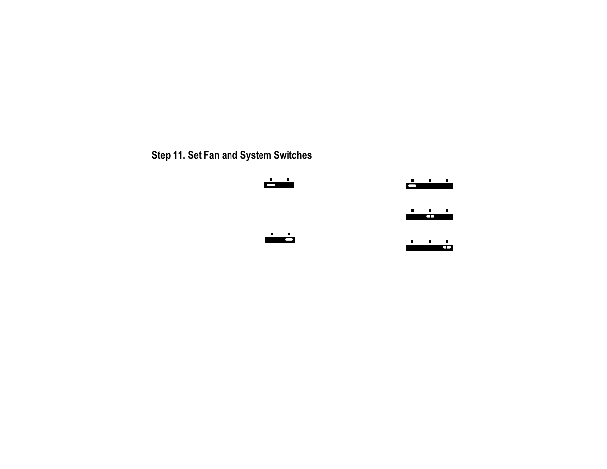 Step 11. set fan and system switches | Honeywell CT2095 User Manual | Page 30 / 40