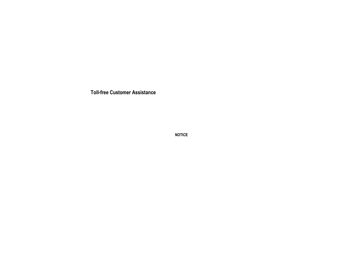 Toll-free customer assistance | Honeywell CT2095 User Manual | Page 34 / 40