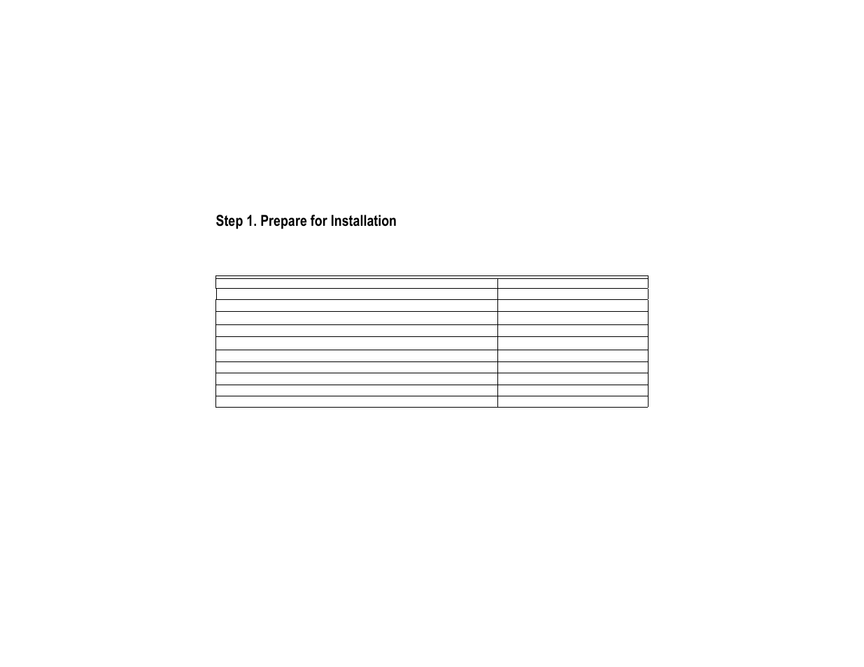 Step 1. prepare for installation | Honeywell CT2095 User Manual | Page 4 / 40