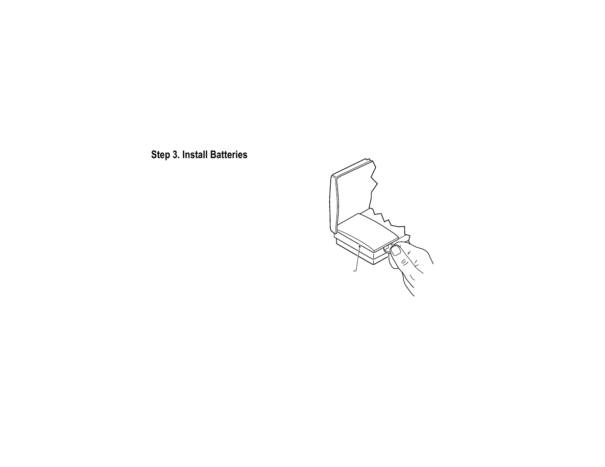 Step 3. install batteries | Honeywell CT2095 User Manual | Page 8 / 40