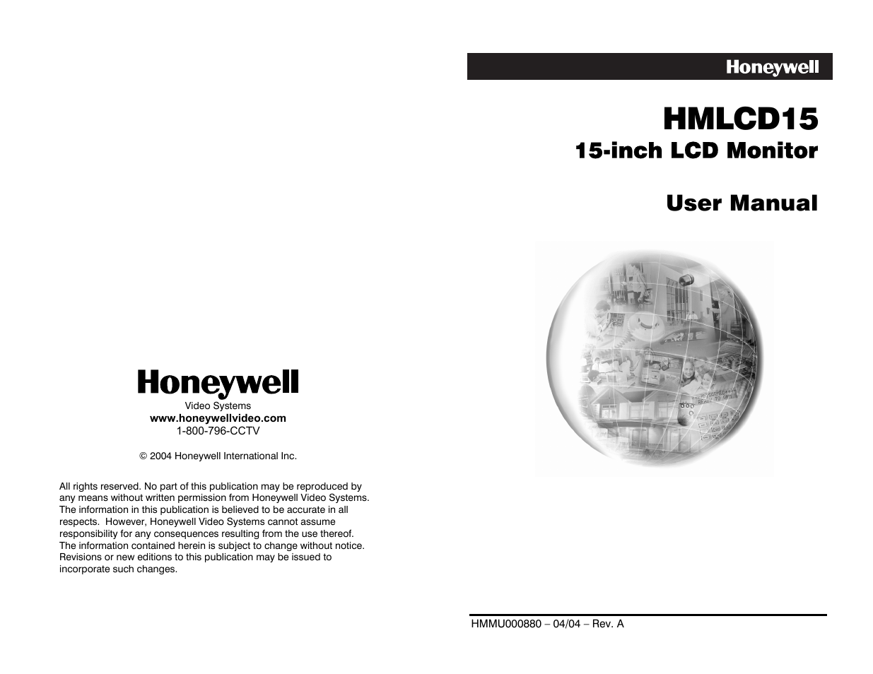 Honeywell HMLCD15 User Manual | 16 pages