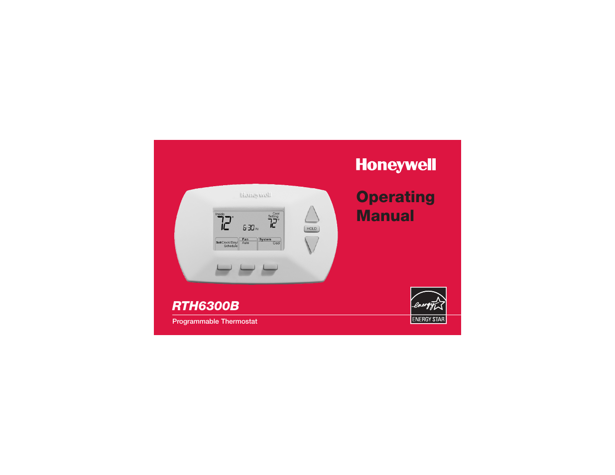 Honeywell RTH6300B User Manual | 24 pages