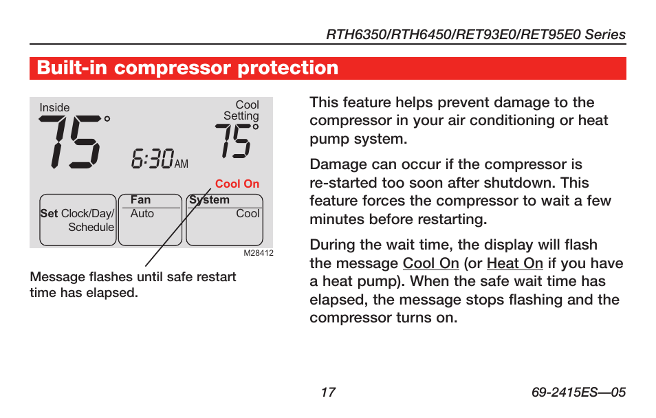 Honeywell RTH6350 User Manual | Page 19 / 56