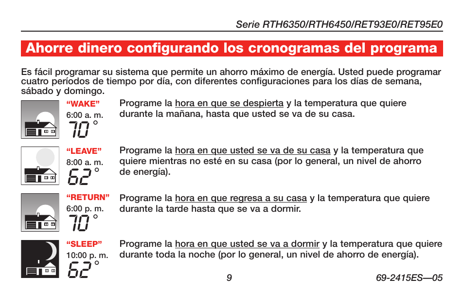 Honeywell RTH6350 User Manual | Page 39 / 56