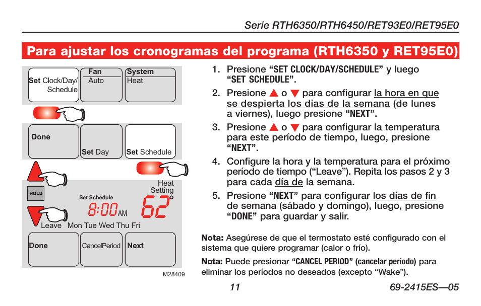 Honeywell RTH6350 User Manual | Page 41 / 56